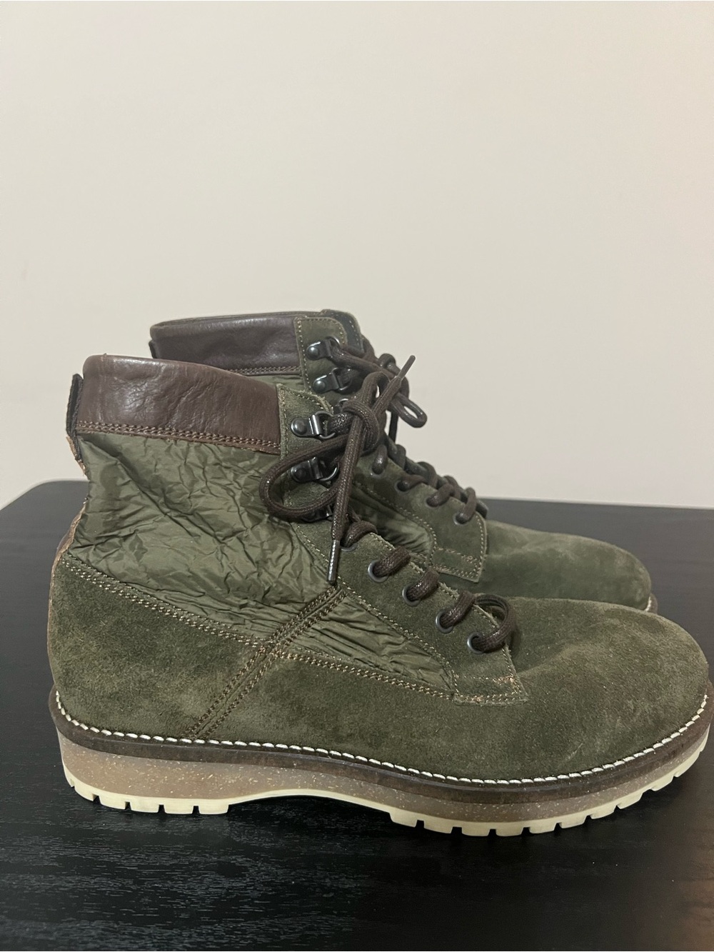 Shoe the Boot Olive Green men combat/hiking boots sz 43/US 10